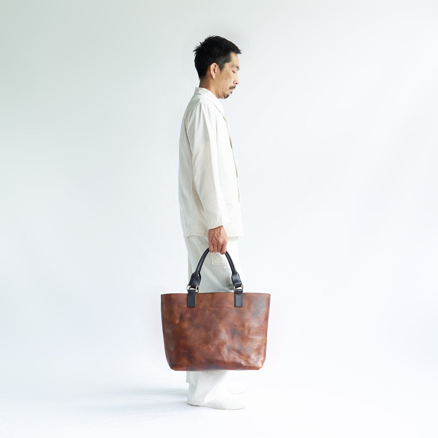 牛革トートバッグ(L)